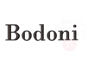 2 Size Bodoni Font Embroidery Fonts BX 9 Formats Embroidery Pattern Machine BX Embroidery Fonts PES