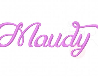 5 Sizes Maudy Font Embroidery Fonts BX 9 Formats Embroidery Pattern Machine BX Embroidery Fonts PES