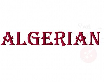 3 Size Algerian Font Embroidery Fonts BX 9 Formats Embroidery Pattern Machine BX Embroidery Fonts PES