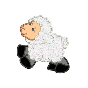 Schafe Applique Design 7 Größen inklusive. Maschinentechnik. Baby Stickerei Design PES, Kid Stickerei, Stickerei Design, Applique