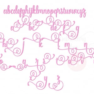 5 Sizes Anthem Font Embroidery Fonts BX Set 3 9 Formats Embroidery ...