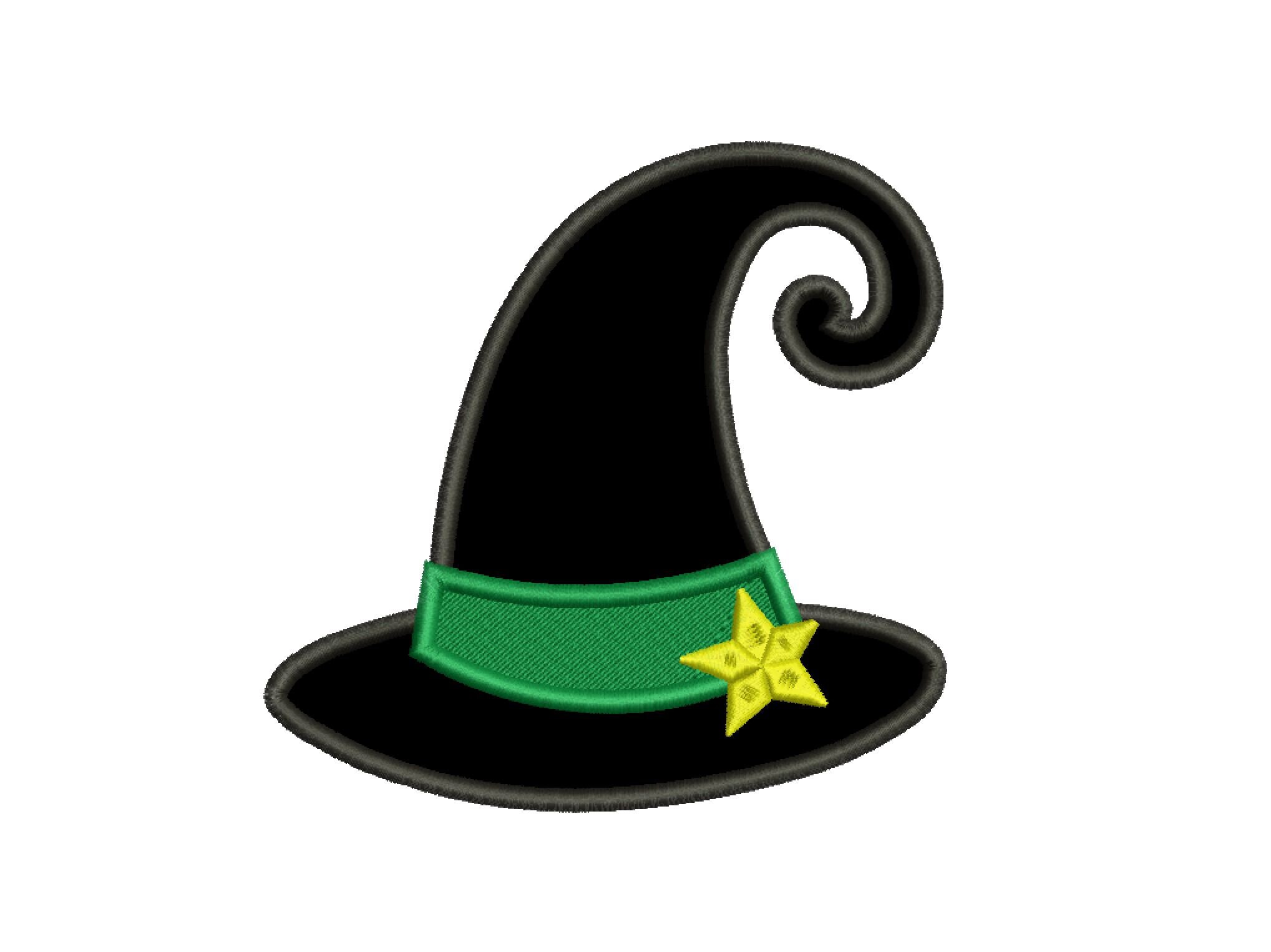Witch Hat Applique Design 5 Sizes Included.machine Embroidery Etsy UK