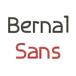 4 Size Bernal sans Font Embroidery Fonts   8 Formats Embroidery Pattern Machine  Embroidery Fonts PES