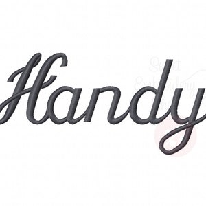 5 Sizes Handy Script Font Embroidery Fonts BX 9 Formats Embroidery Pattern Machine BX Embroidery Fonts PES