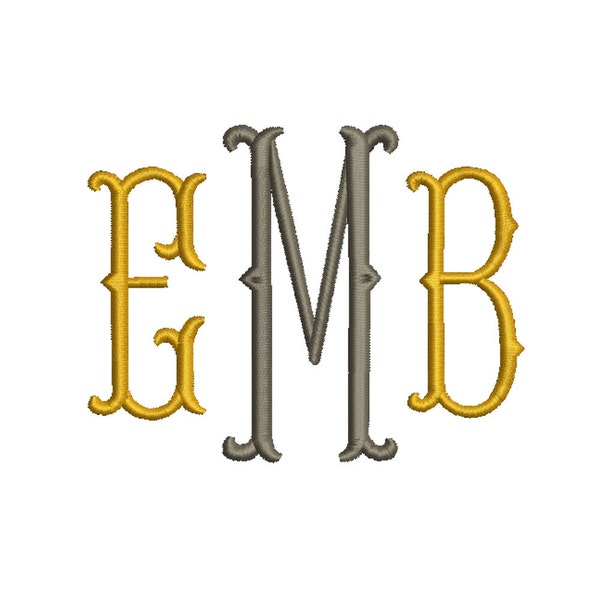 4 Size Fish tail  Monogram Embroidery Fonts BX  9 Formats Embroidery Pattern Machine BX Embroidery Fonts PES