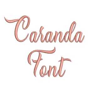 4 Size Caranda Font Embroidery Fonts BX 9 Formats Embroidery Pattern Machine BX Embroidery Fonts PES
