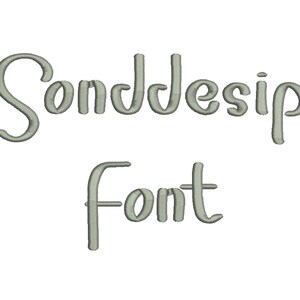 5 Size Sonddesip Font  Embroidery Fonts BX 9 Formats Embroidery Pattern Machine BX Embroidery Fonts PES