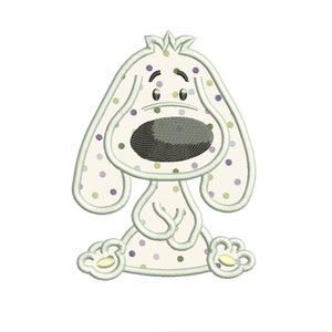 Hund Applikation Design 5 Größen enthalten. Maschinenstickerei. Baby Stickerei Entwurf PES, Kid-Stickerei, Stickerei-Design, Applikation