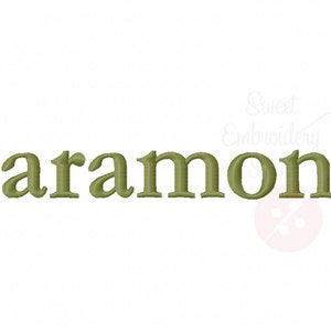 3 Size Garamond Font Embroidery Fonts BX 9 Formats Embroidery Pattern Machine BX Embroidery Fonts PES