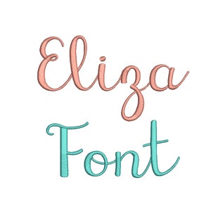 3 Size Eliza Font Embroidery Fonts BX Set1  9 Formats Embroidery Pattern Machine BX Embroidery Fonts PES