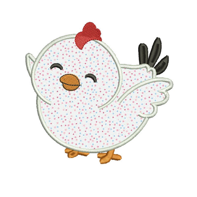 Hen applique design 6 sizes included machine embroidery  etsy Hen applique design 6 sizes included machine embroidery  etsy