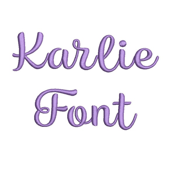 4 Sizes Karlie Font Embroidery Fonts BX 9 Formats Embroidery Pattern Machine BX Embroidery Fonts PES