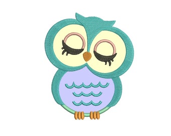 Owl Applique Design 5 sizes included.Machine embroidery design. Bear Embroidery design PES,Kid Embroidery, embroidery design,Applique