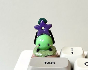 Stardew Valley Junimo Green Keycap | Handmade Stardew Valley Charm