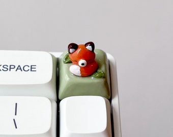 Fox Artisan Keycap | Fox Keycap | Cute Keycaps | Handmade | Animal Keycaps