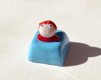 Ponyo Artisan Keycap | Artisan Keycaps | Handmade | Studio Ghibli Keycap | Cute Keycaps