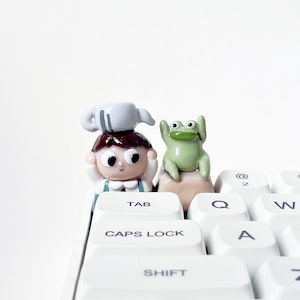 Greg & Frog Keycap | Over The Garden Wall Keycap | Artisan Keycap | Handmade
