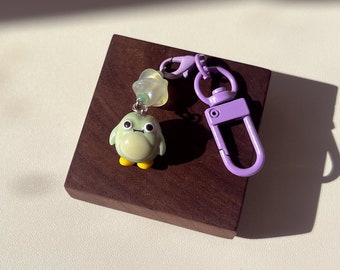 Frog Wearing Rain Boots Keychain | Cute Frog Charm | Handmade