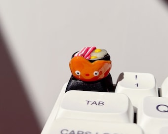 Calcifer Artisan Keycap | Fire Keycap | Handmade | Howls Moving Castle | Studio Ghibli