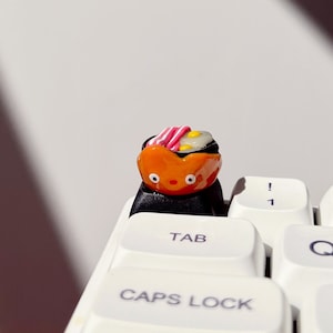 Calcifer Artisan Keycap | Fire Keycap | Handmade | Howls Moving Castle | Studio Ghibli