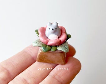 Totoro Artisan Keycap Spring Edition | My Neighbor Totoro | Artisan Keycaps | Handmade | Studio Ghibli Keycap | Totoro Gifts