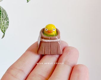 Otori-sama Keycap | Spirited Away Artisan Keycap | Handmade | Studio Ghibli Keycap | Duck Keycap | Cute Keycap