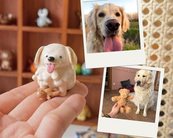 Custom Dog Figurine, Cute Pet Sculpture, Custom Pet Portrait
