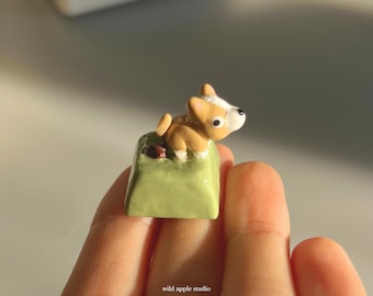 Dog Pooping Keycap | Cute Keycaps | Handmade