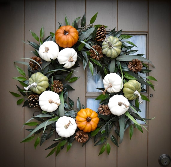 Hgtv Featured 26 Pumpkin Fall Wreath Fall Wreath Etsy