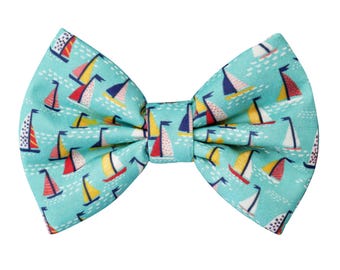 sailboats pet bow tie by DAPPER DEXTER