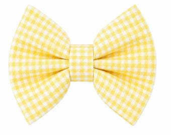 yellow gingham bow tie by DAPPER DEXTER