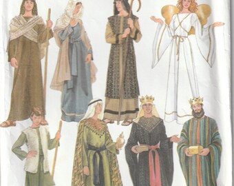 Childs Panama Kings Robe /& Gold Crown Nativity Wise Men Christmas Fancy Dress UK