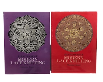 Modern Lace Knitting Books 1 And 2 Soft Cover Marianne Kinzel 1972 Your Choice