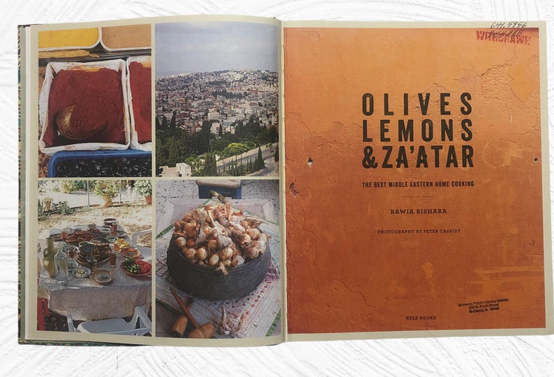 Olives Lemons & Za'atar Hardcover Cookbook the Best Etsy