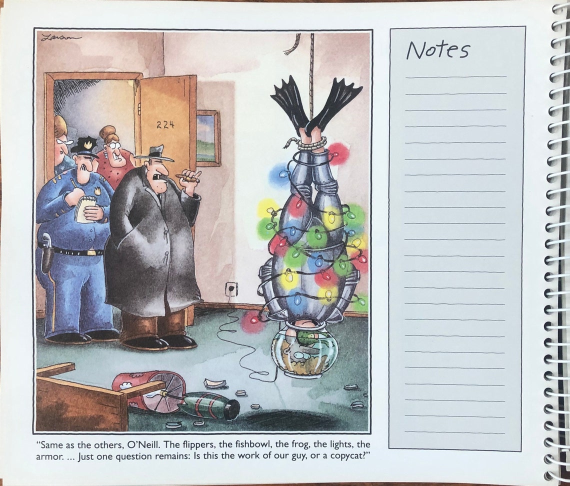 Vintage 1994 the Far Side Desk Calendar Gary Larson Colored Etsy