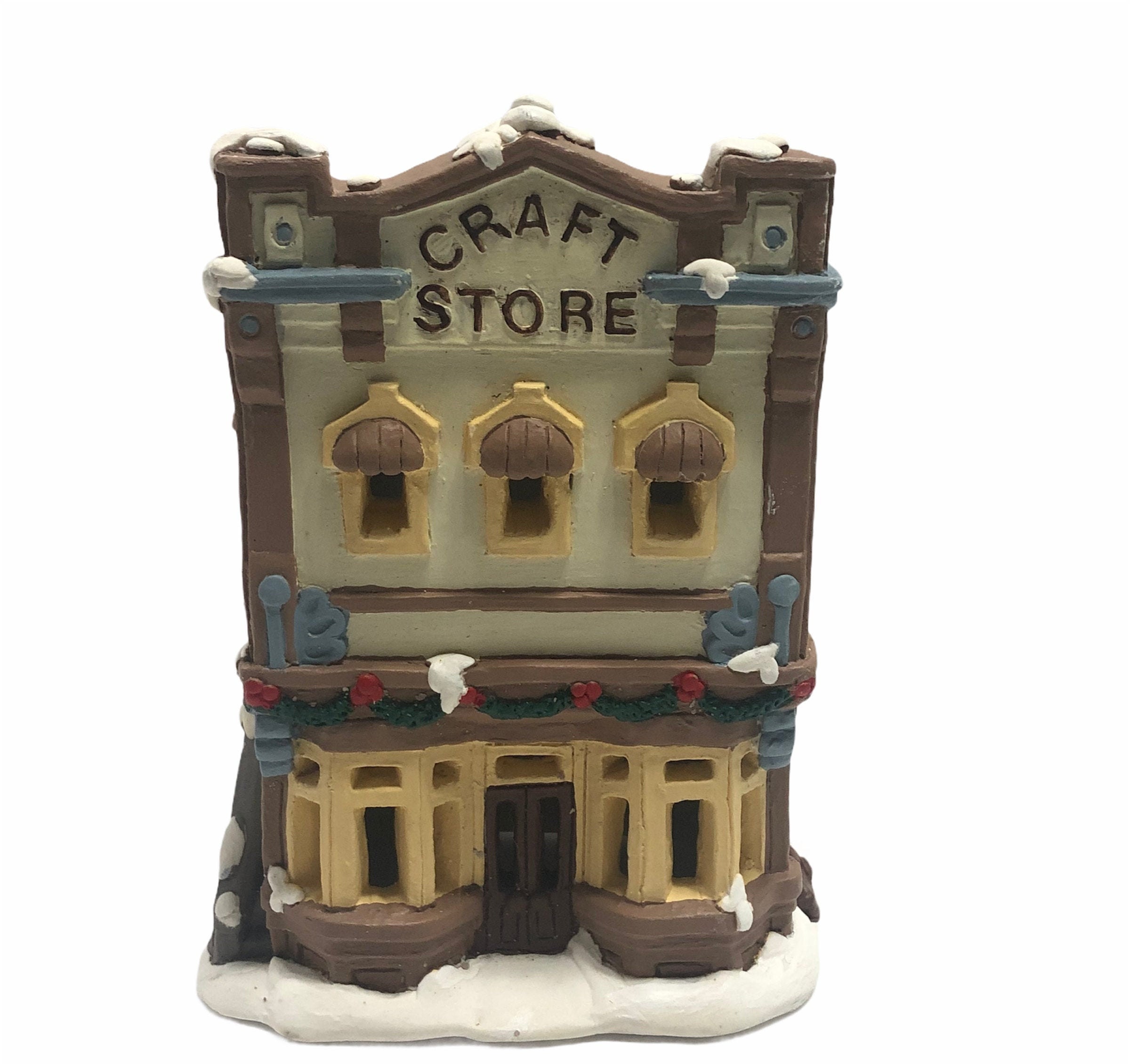 Vintage 1990's Hand Painted Plaster Craft Store Christmas Etsy