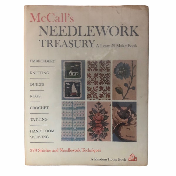 Vintage 1965 McCall's Needlework Treasury A Learn And Make Hardcover Book