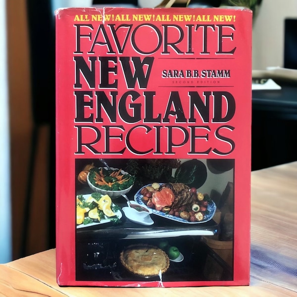 Favorite New England Recipes Hardcover Cookbook Sara BB Stamm 2nd Edition 1991