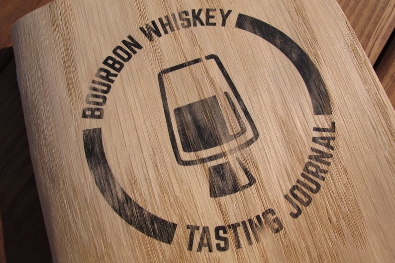 Bourbon Whiskey Tasting Journal, Softcover, Wood Veneer Cover image 3