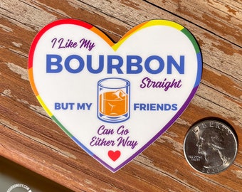 Bourbon & PRIDE, Die-Cut Sticker