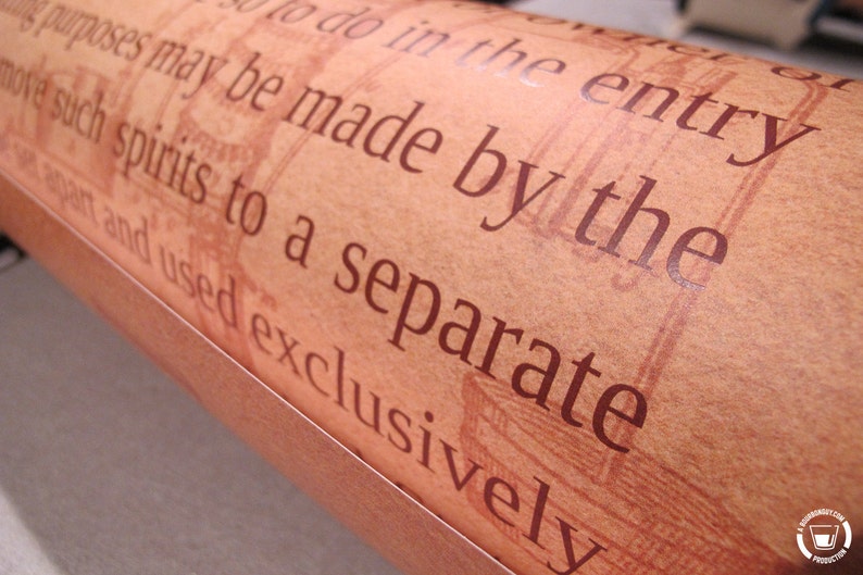 POSTER the Bottled in Bond Act of 1897 Etsy