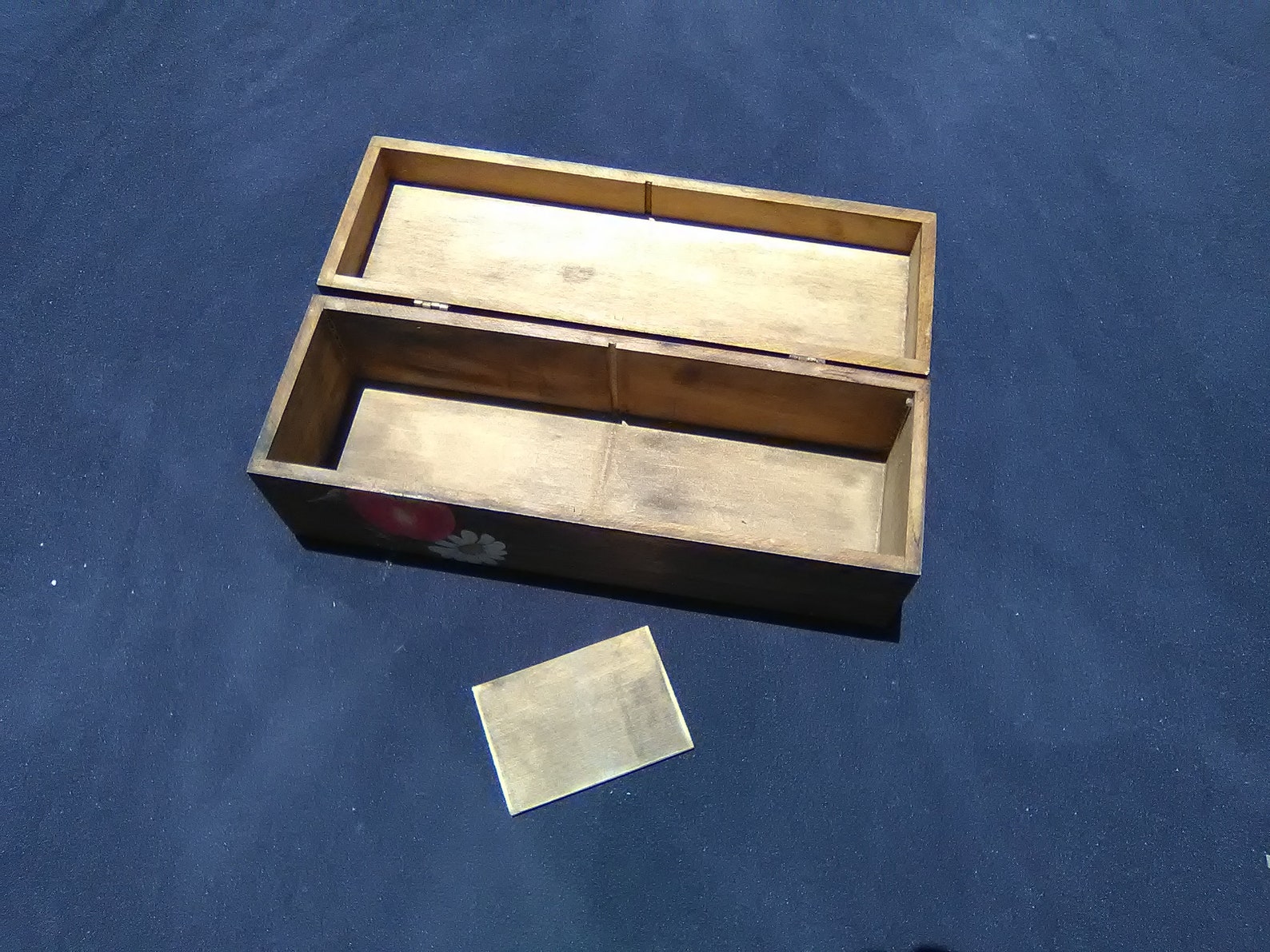 Caja vintage. Madera. Dividido. Suministros de artesanía. | Etsy