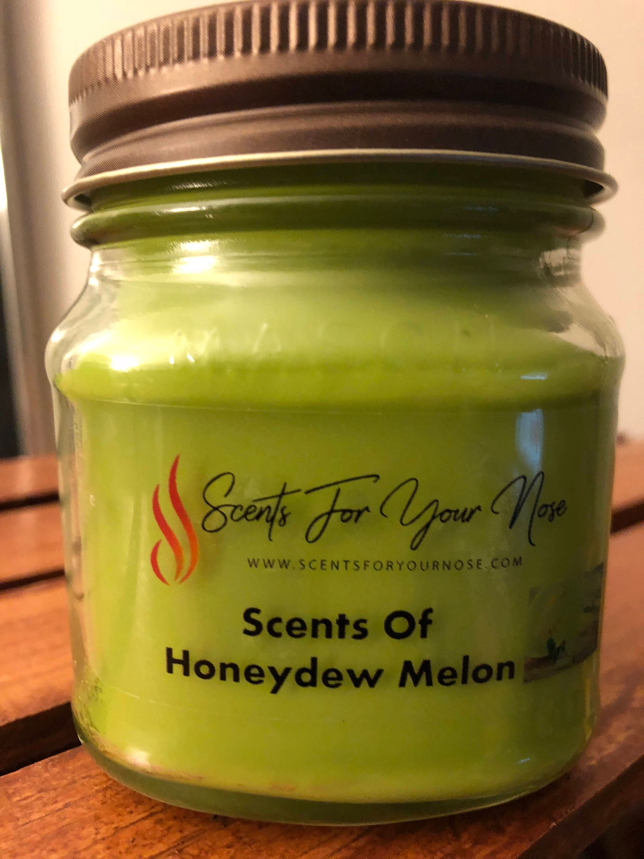 Scents of Honeydew Melon 8 oz Candle Jar Etsy