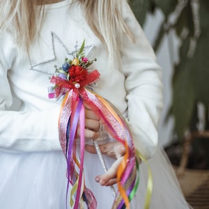 Regenbogen Blumen Mädchen Zauberstab Sternen Zauberstab Schmetterling Zauberstab Blumenzauberstab Zauberstab Zauberstab Fee Zauberstab Prinzessinenzauberstab Zauberstab Hochzeit Accessoires