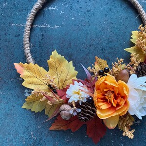 Autumn Flower Girl Hoop Bouquet Rustic Flower Girl Basket And Ring autumn-flower-girl-hoop-bouquet-rustic-flower-girl-basket-and-ring