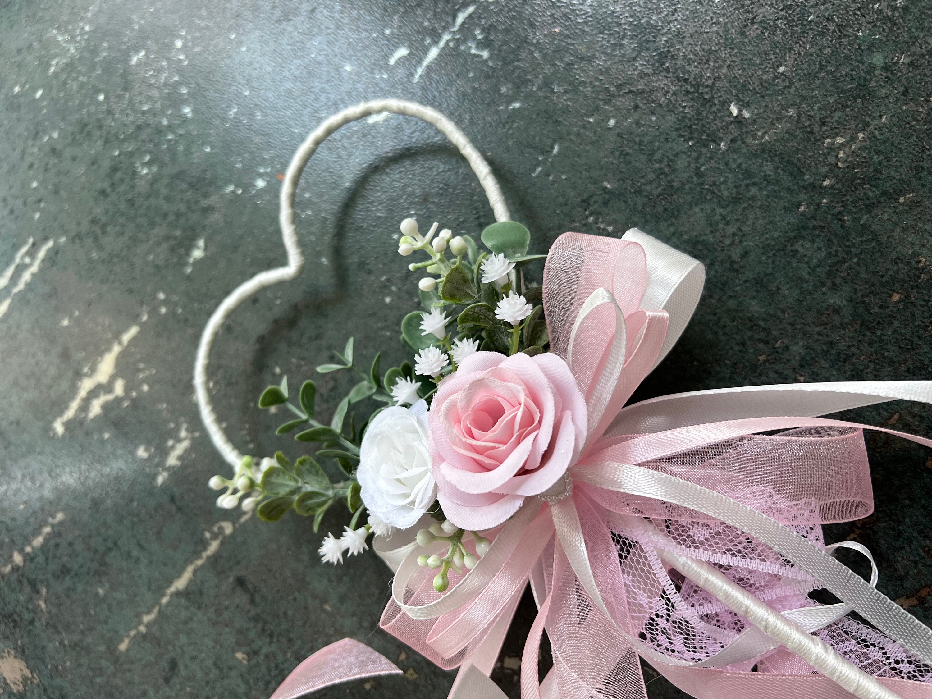 Pink Flower Girl Ribbon Wand Flower Girl Proposal Gifts Wedding