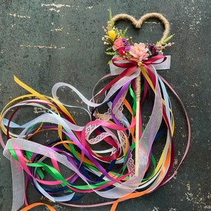 Regenbogen Blumen Mädchen Zauberstab Schmetterling Zauberstab Blumenzauberstab Zauberstab Fee Zauberstab Prinzessin Zauberstab Zauberstab Schleifenband Zauberstab Hochzeit Accessoires