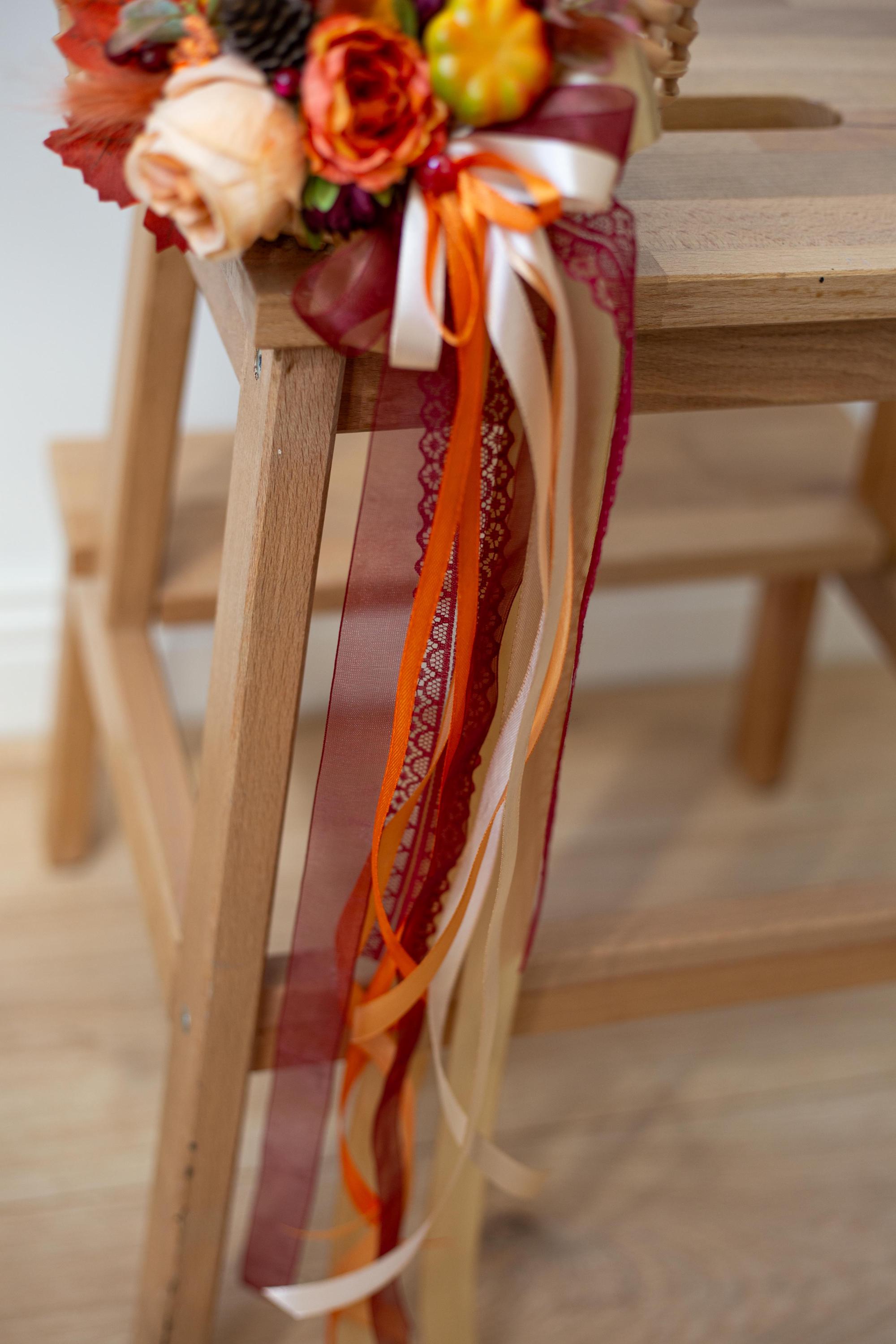 Autumn Flower Girl Basket: Burgundy Orange Fall Wedding Decor - Etsy, image size:2000x3000