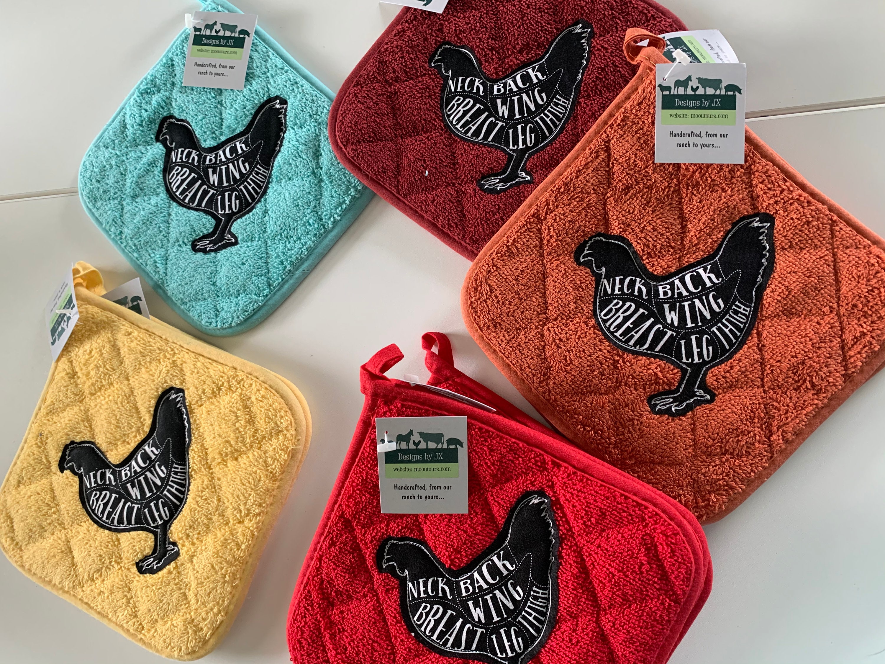 Country Farmhouse chicken pot holders Etsy