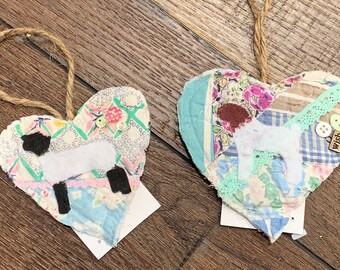 Vintage Sheep and Goat Ornaments